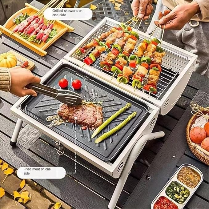 Portable Iron BBQ Grill