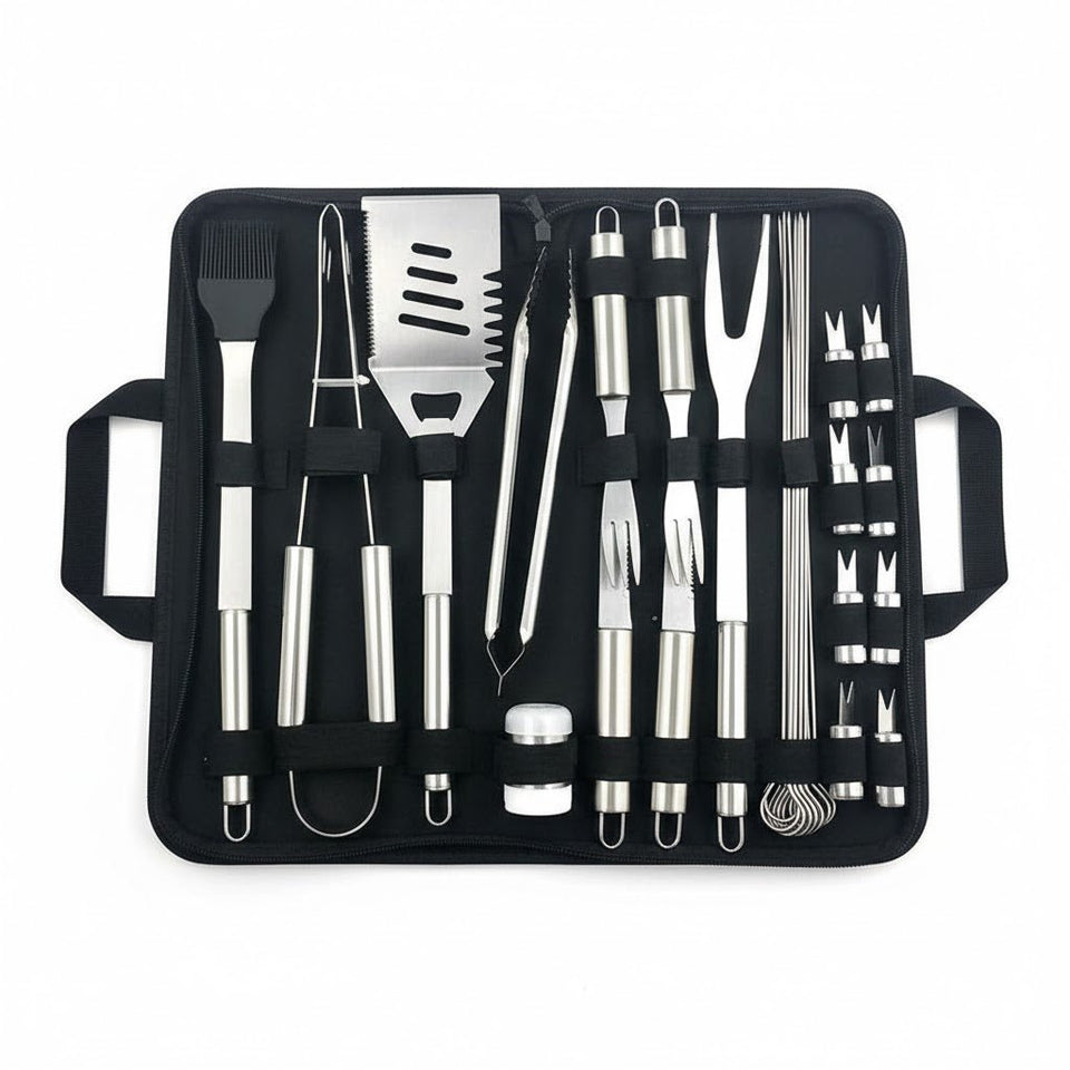 Professional BBQ Grill Tool Set Ⓢ - Zambeel